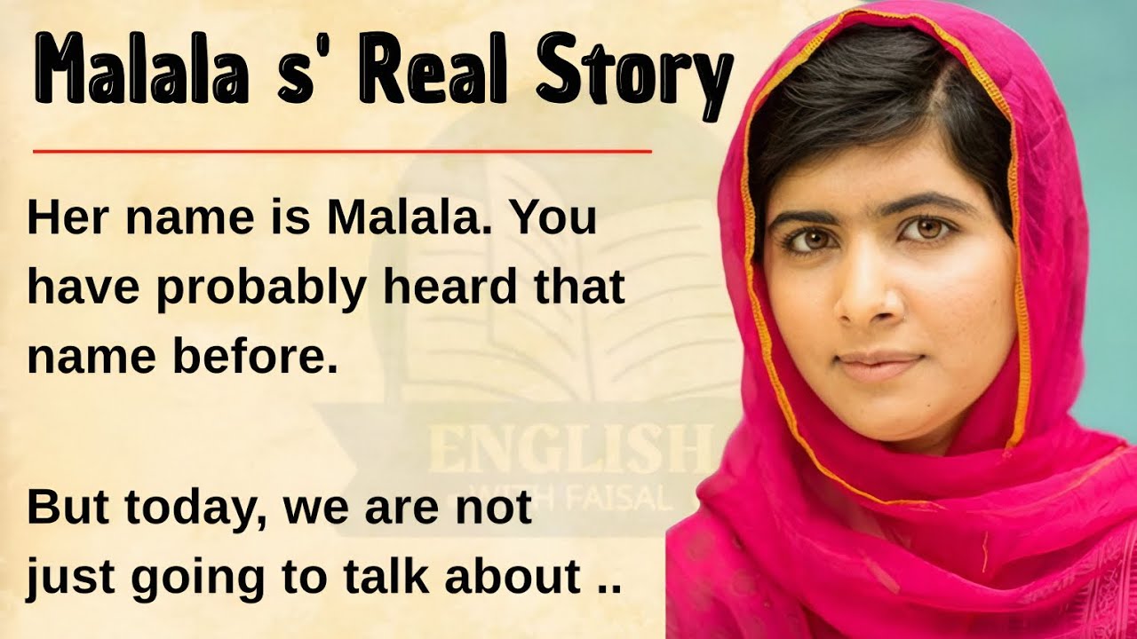 Malala’s Life Story 🌟 | Inspiring Journey of Courage & Education 📖💪 | Level 1 Beginner
