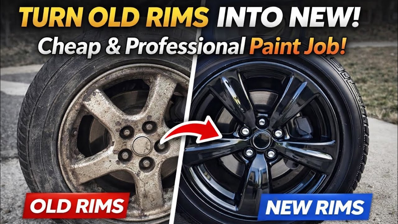 How to Paint Old Rims at Home | Step-by-Step DIY