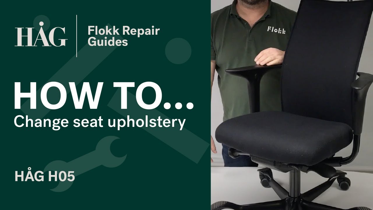 How to change seat upholstery | HÅG H05 | Flokk Repair Guide