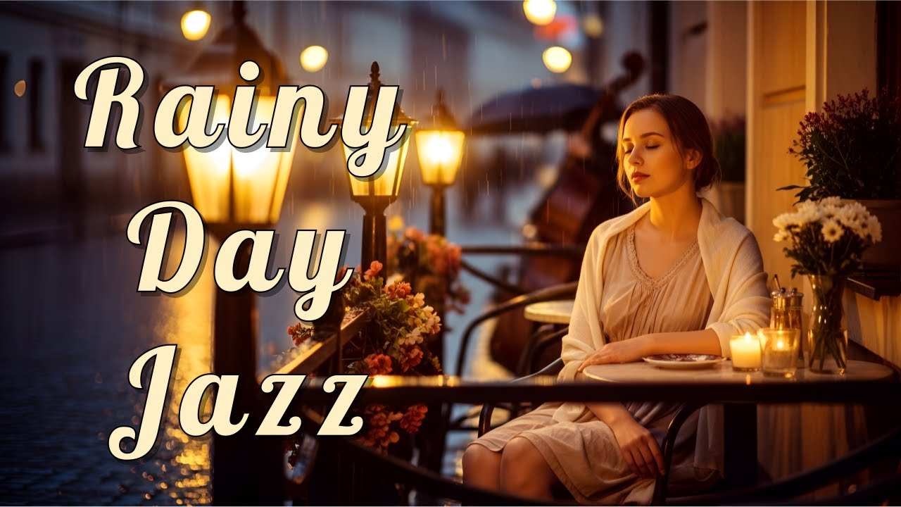 [Rainy Mood] Mellow Piano Jazz | Rain Sound on Window, Calm Relaxation & Meditation BGM