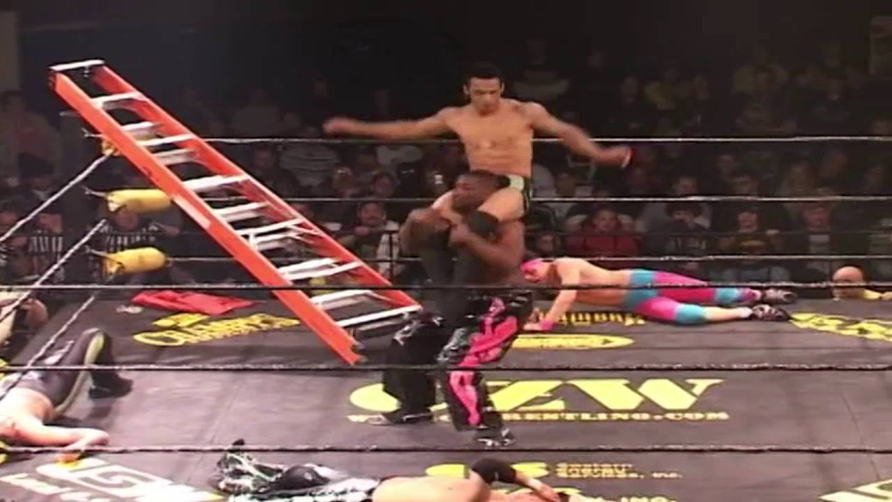 Chuck Taylor vs Ricochet vs Ryan McBride vs Pinkie Sanchez vs Spyral - CZW 9 F'N Years - Highlights