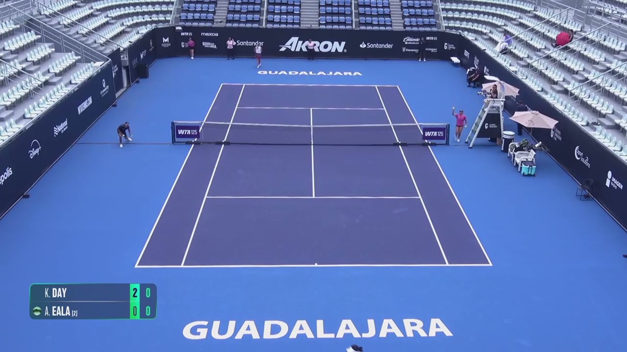 Kayla Day (USA) vs Alexandra Eala [2] (PHI) // 2-6 3-6  // W125 Guadalajara // Semi-final