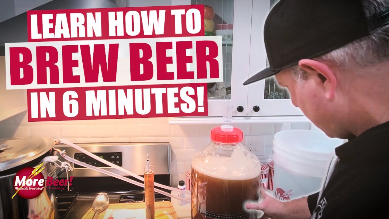 Learn HOW TO MAKE BEER in 6 MINUTES | MoreBeer! Brewing Tutorials