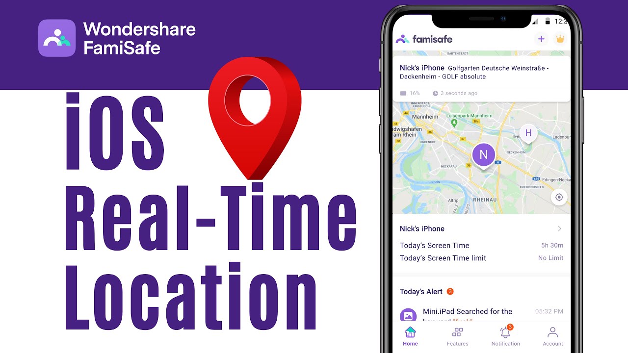 iOS Location | How to track iphone location in real time - FamiSafe Parental Control