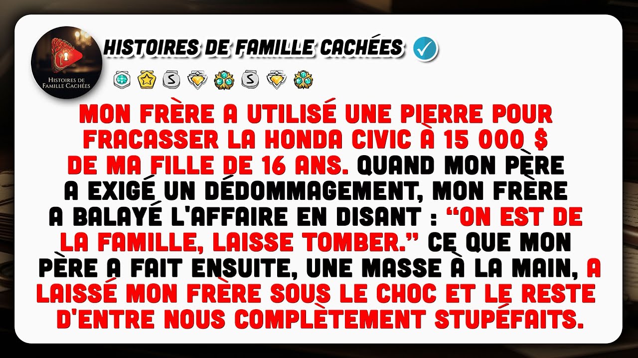 Mon Frère A Détruit La Civic De Ma Fille. La Réaction De Papa A Choqué Tout Le Monde.