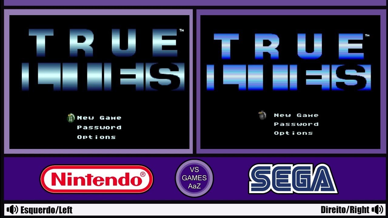True Lies - Super Nintendo VS Mega Drive_ Graphics comparison (side by side)
