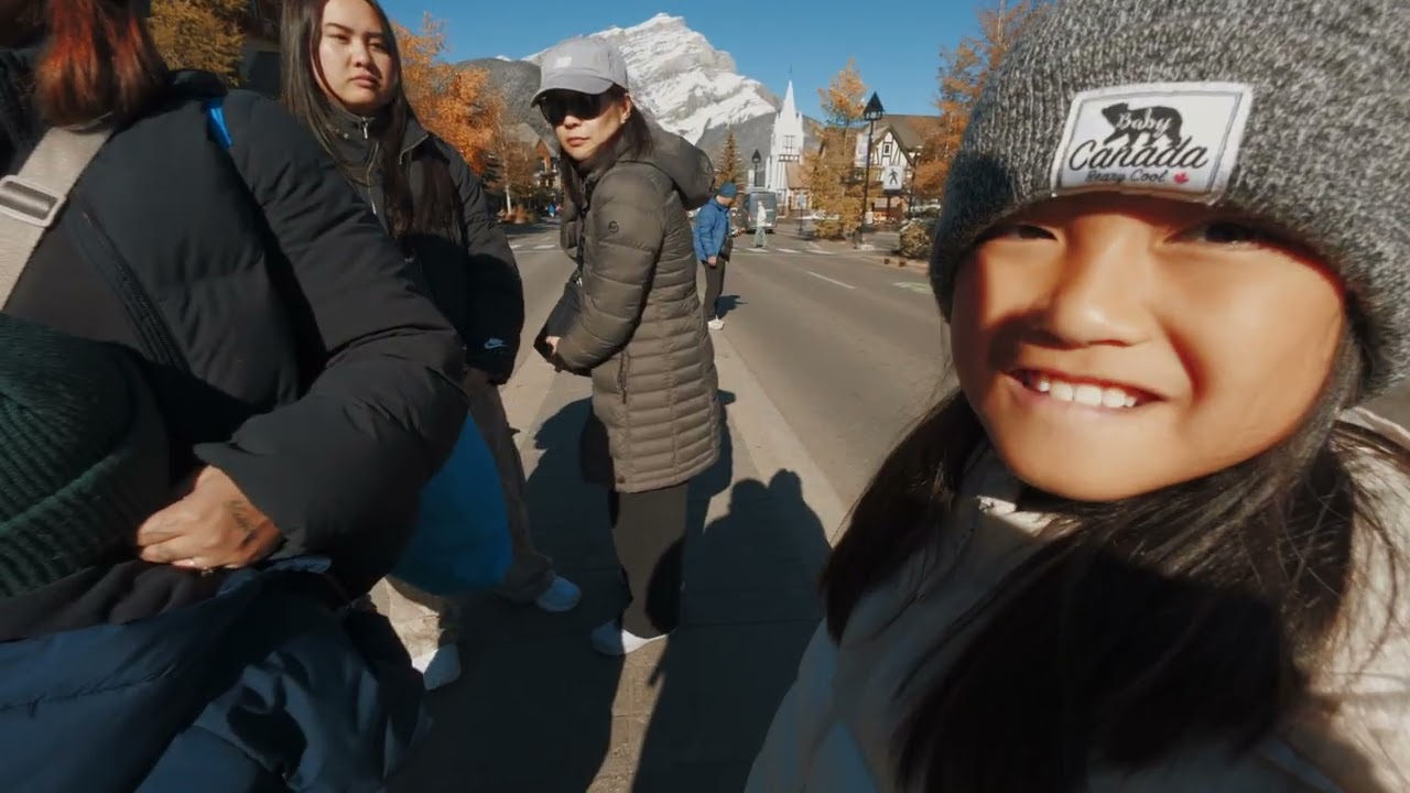 Walking at Banff Town