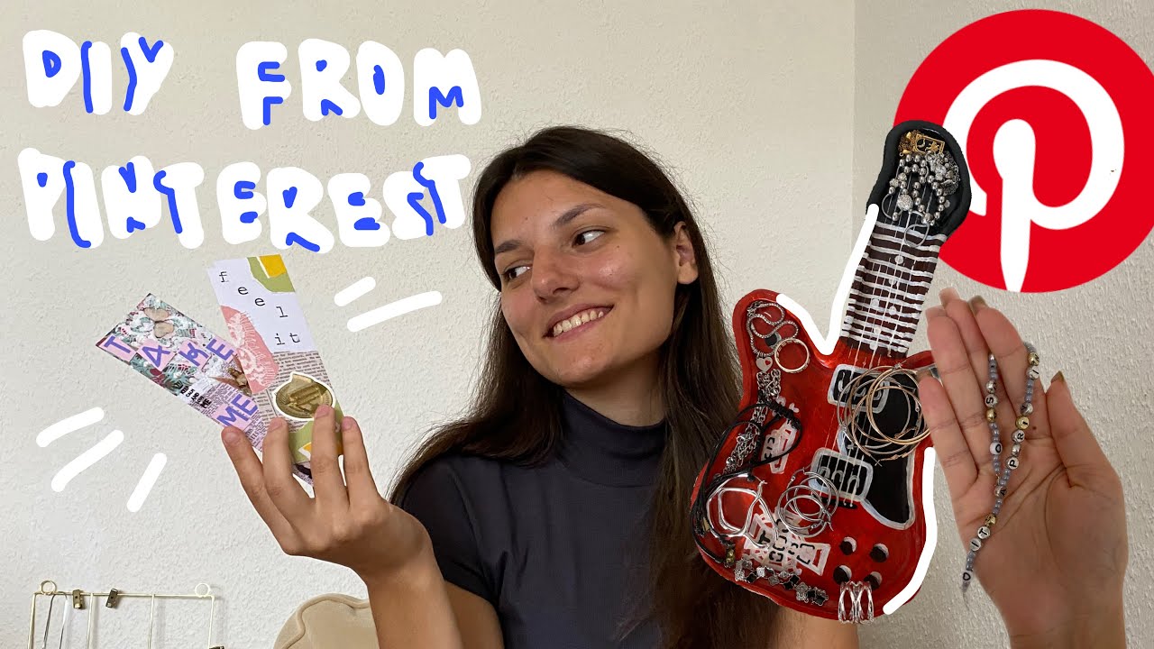 повторяем идеи💡с Pinterest (закладки для книг📙, глиняная подставка, подвеска с бисера)