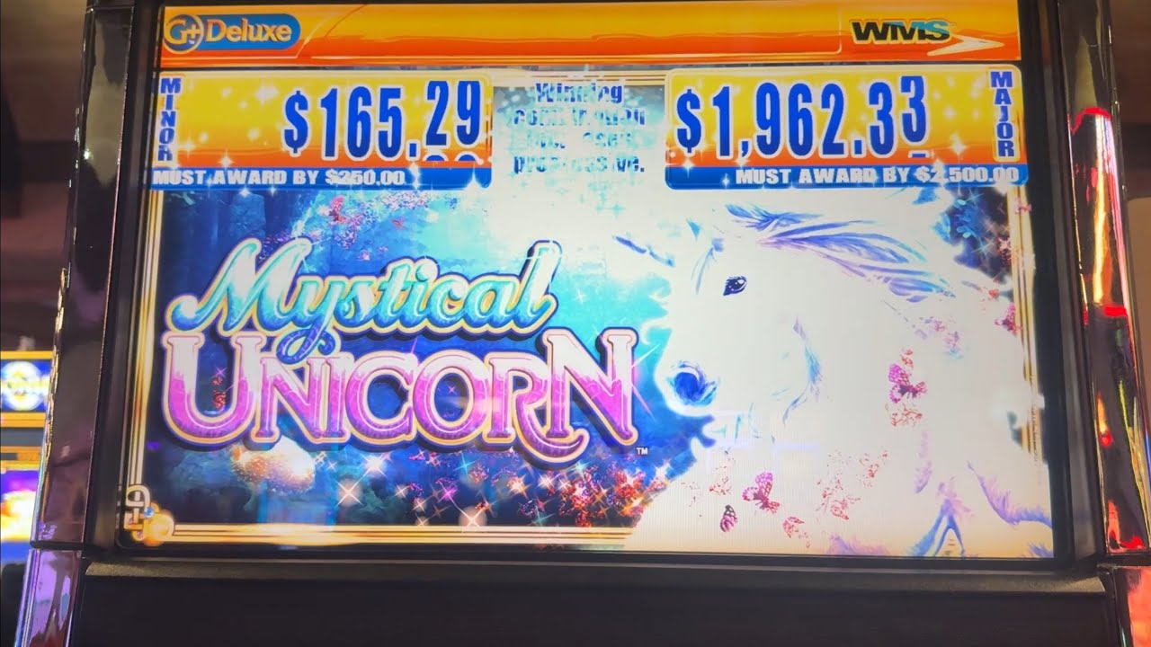 🤑😱MASSIVE WIN ON 5-CENT MYSTICAL UNICORN!!😱🤑
