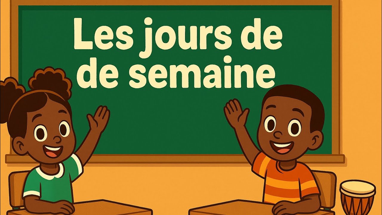 Les jours de la semaine en fr et wolof 🗓️ | Comptine africaine pour enfants – Les Petits Tambours