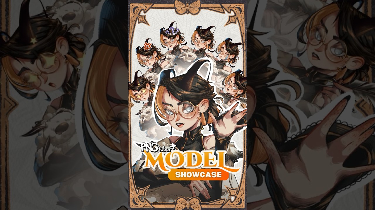 My Full PNGTuber Model Reveal! | 7 Emotions & Animations Showcase #pngtuber #vtuber  #vtubershowcase