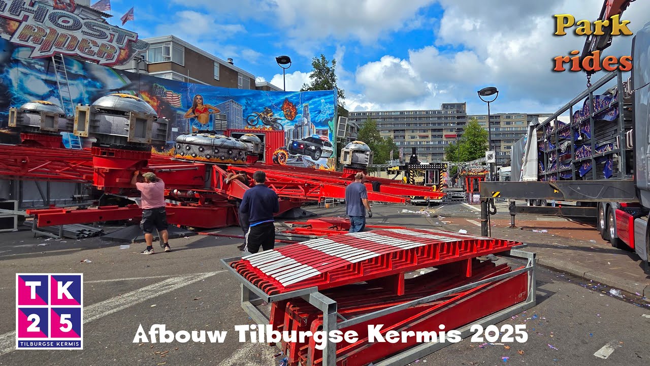 Tilburgse Kermis - Afbouw en Kermistransporten 2025 Deel 4