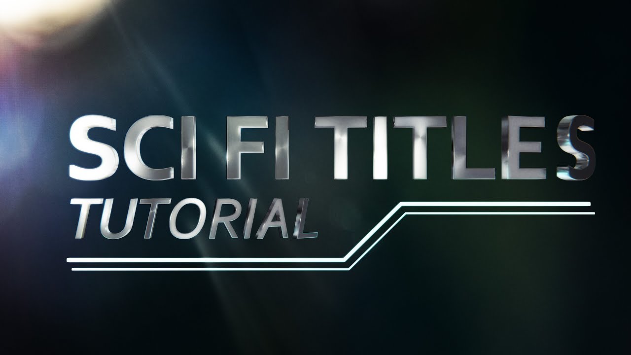 Animation Nodes Tutorial - Simple Sci Fi Titles (Blender)
