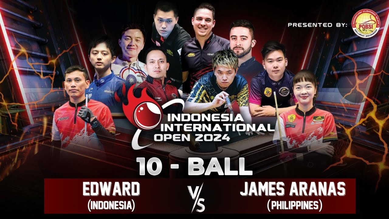 FULL MATCH INDONESIA INTERNATIONAL OPEN 2024 PRESENTED POBSI INA - Edward VS PHI - James Aranas