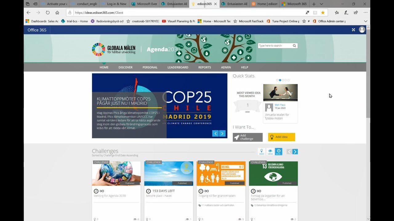 Global Agenda2030 med edison365ideas