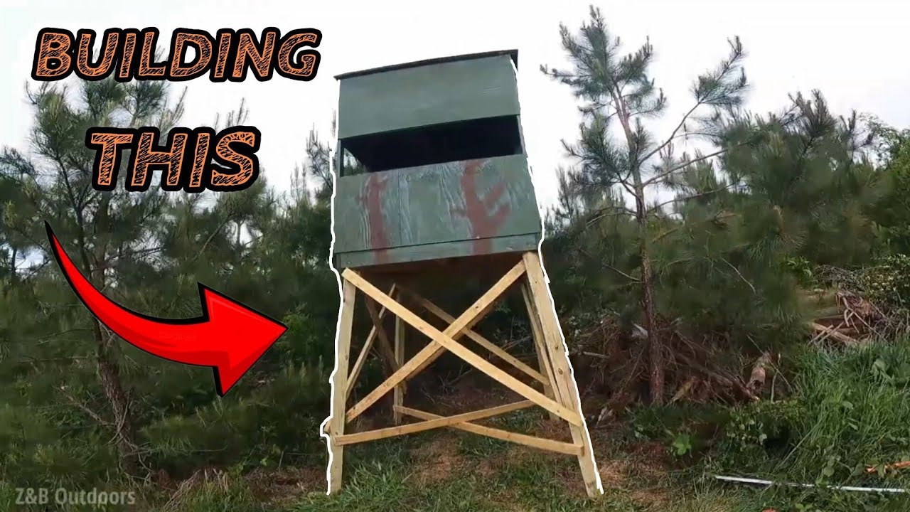 BUILDING A New Deer Blind From Scratch! (DIY)