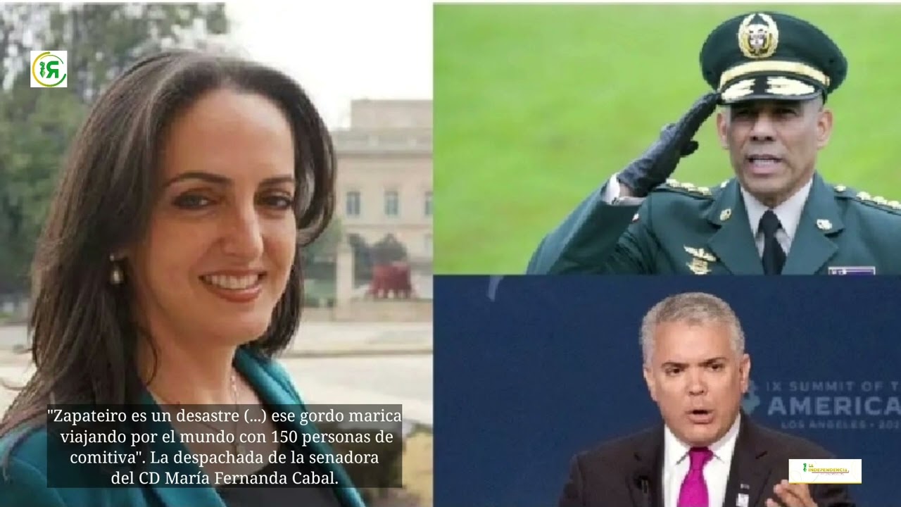 La despachada de Mar&iacute;a Fernanda Cabal contra el presidente Iv&aacute;n Duque y Zapateiro.