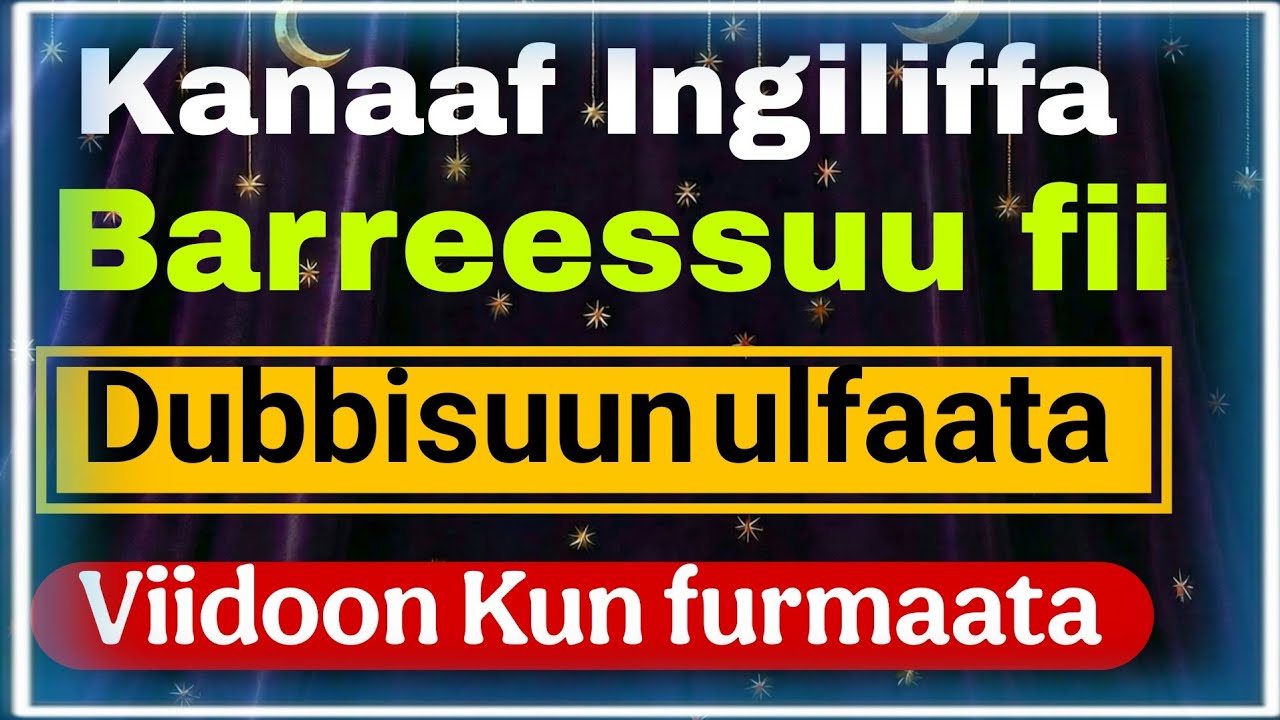 Ingliffa karaa salphaan haasawuu @furtuu1 