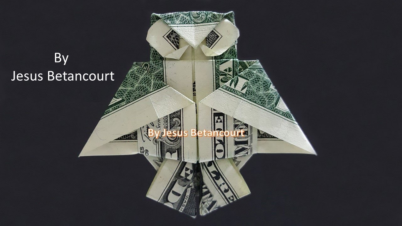 Origami Dollar Bill Owl 