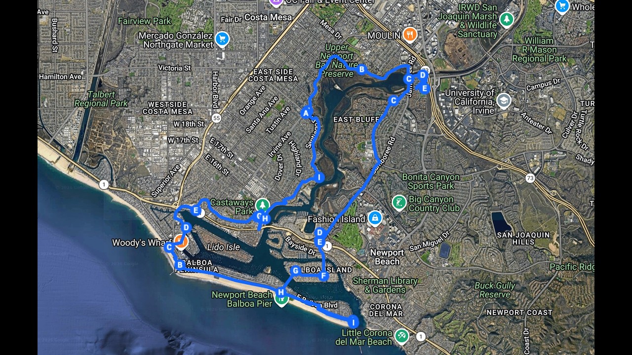 Newport Beach Back Bay Loop