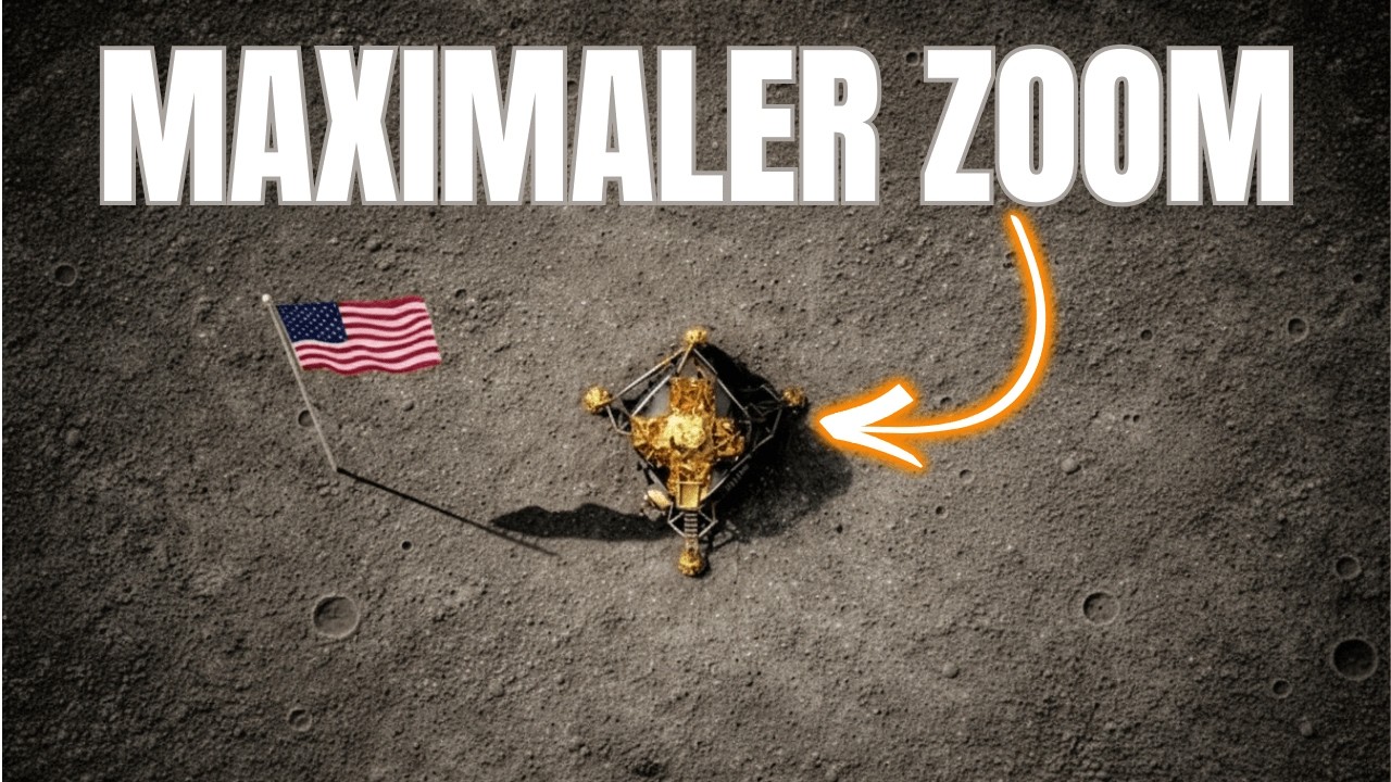 Wie die Apollo 11 durch ein Teleskop aussieht