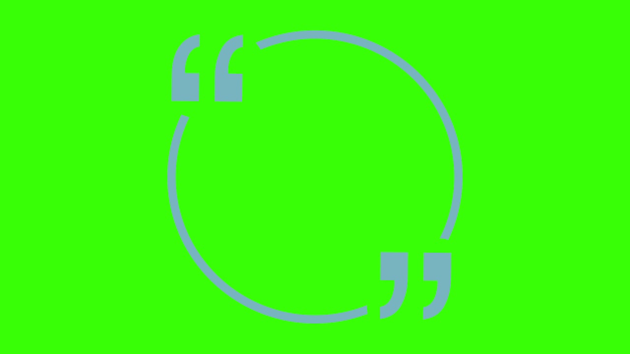 Quotes animations 3 | Green Screen effect