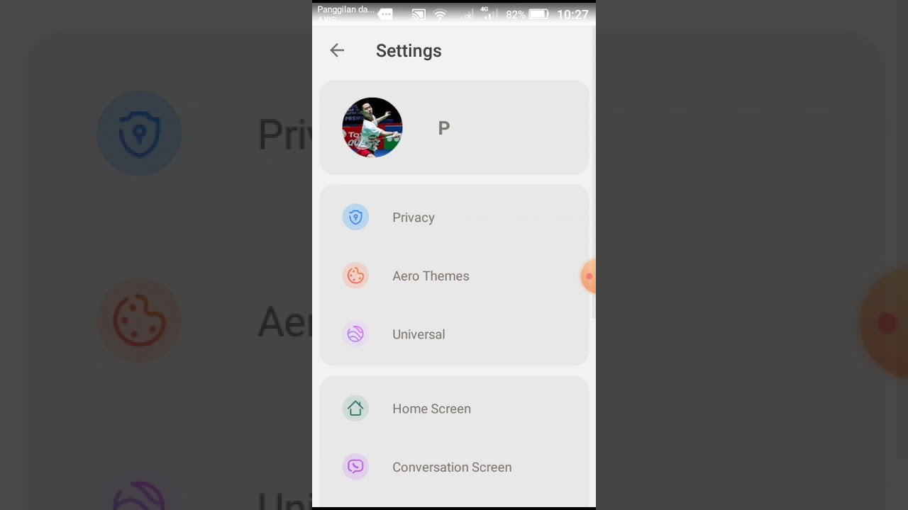 cara mengganti tema ios di wa aero