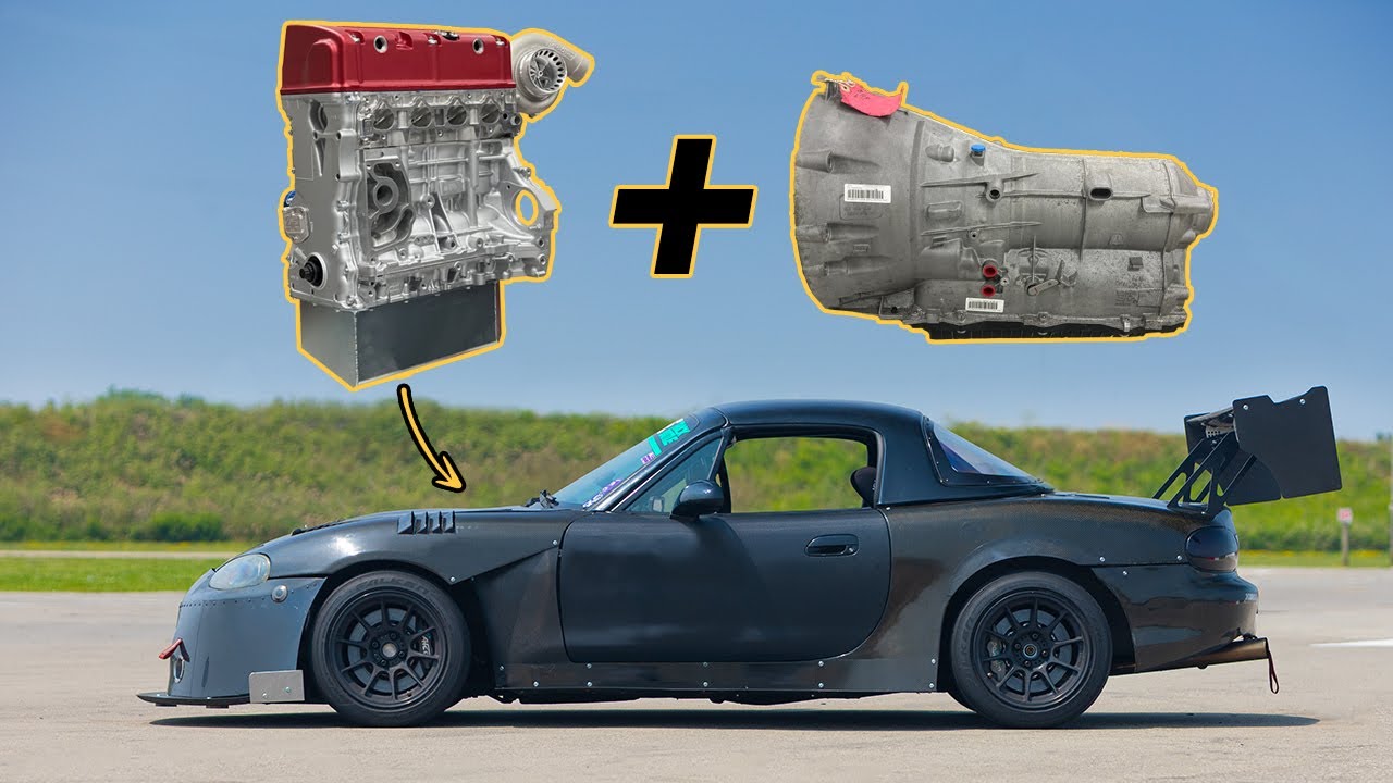 R.I.P. MANUAL TRANS | Turbo Honda Swap with 8HP Auto Trans = PERFECTION