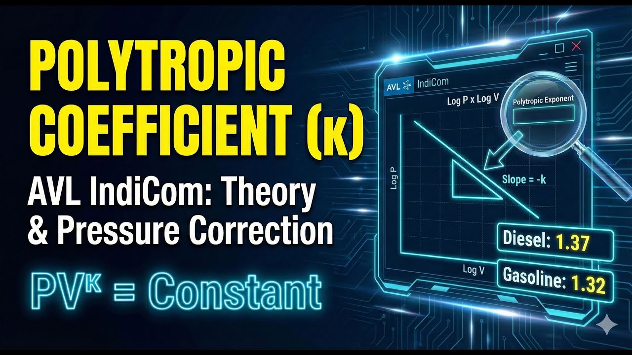 Mastering the Polytropic Coefficient in AVL IndiCom: Theory, Absolute Pressure and Log PxV Analisys