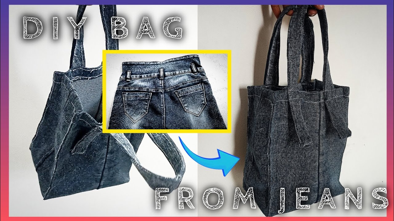 ･˚₊ How to make a tote bag from jeans #sewing#tutorial#diy#handmade#refashion#upcycling ₊ ˚#jeansbag