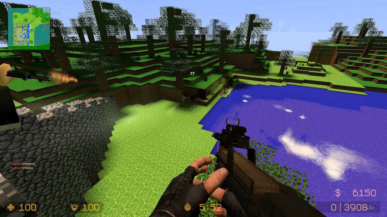 CSS: Zombie Escape - ZE_Minecraft_Adventure_v1_2c [Stage 1 - Overworld] (1080p)