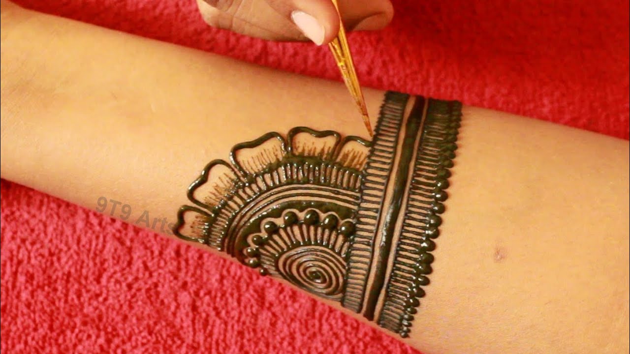 Easy Dulhan Mehndi Design for Full Hand||New Bridal Henna Mehndi Design||Simple Wedding Mehdi Design