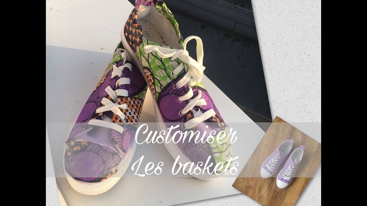 ✂️DIY customiser des baskets avec du tissu Wax✂️