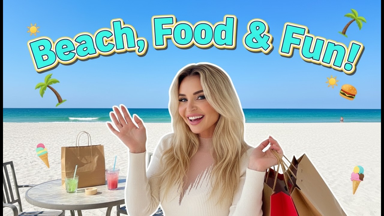 Beach, Shopping & Food in Florida  Lifestyle Day Vlog