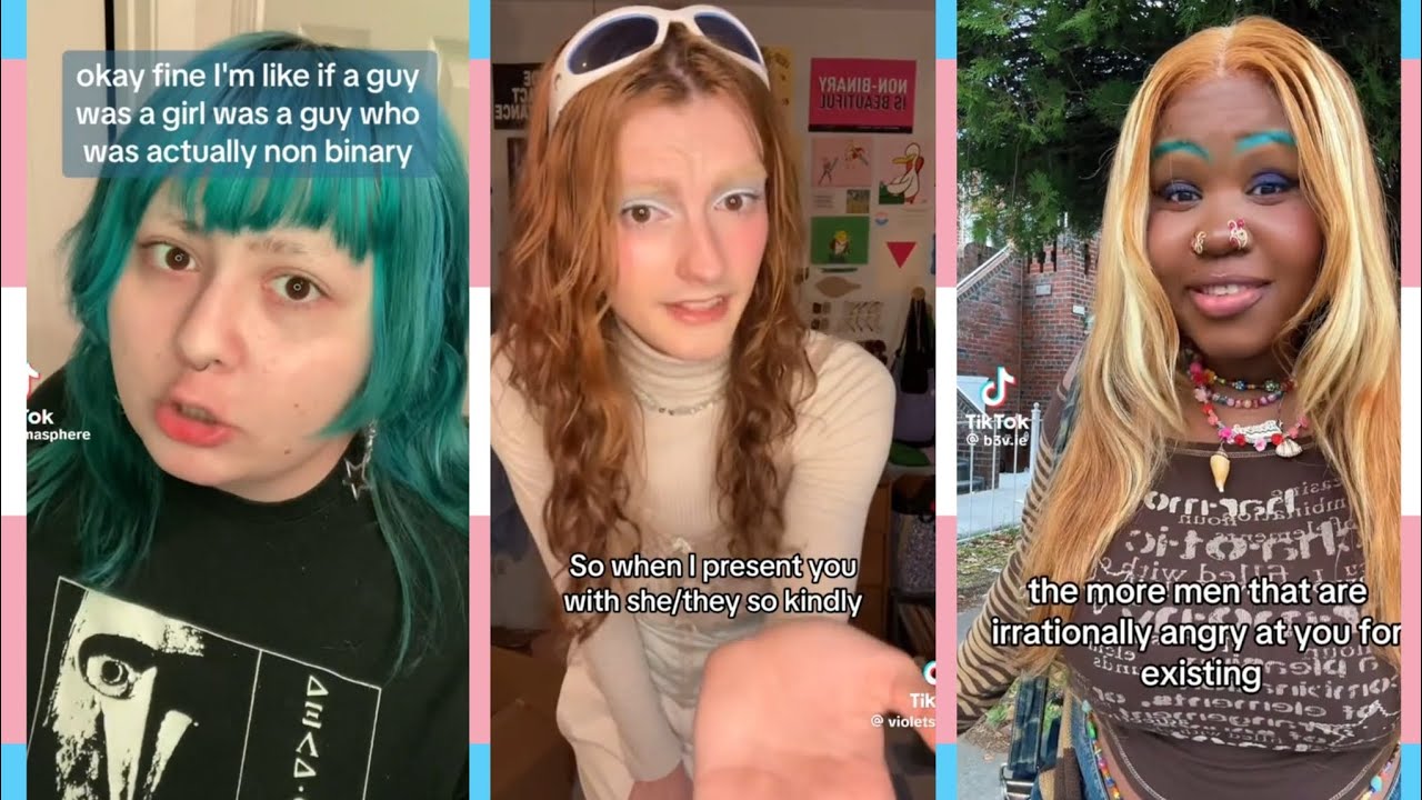 trans nonbinary tiktoks full of wonderful people that make me happy