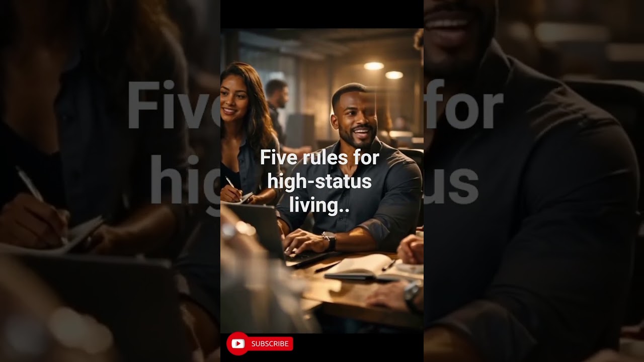 five rules for high-status living