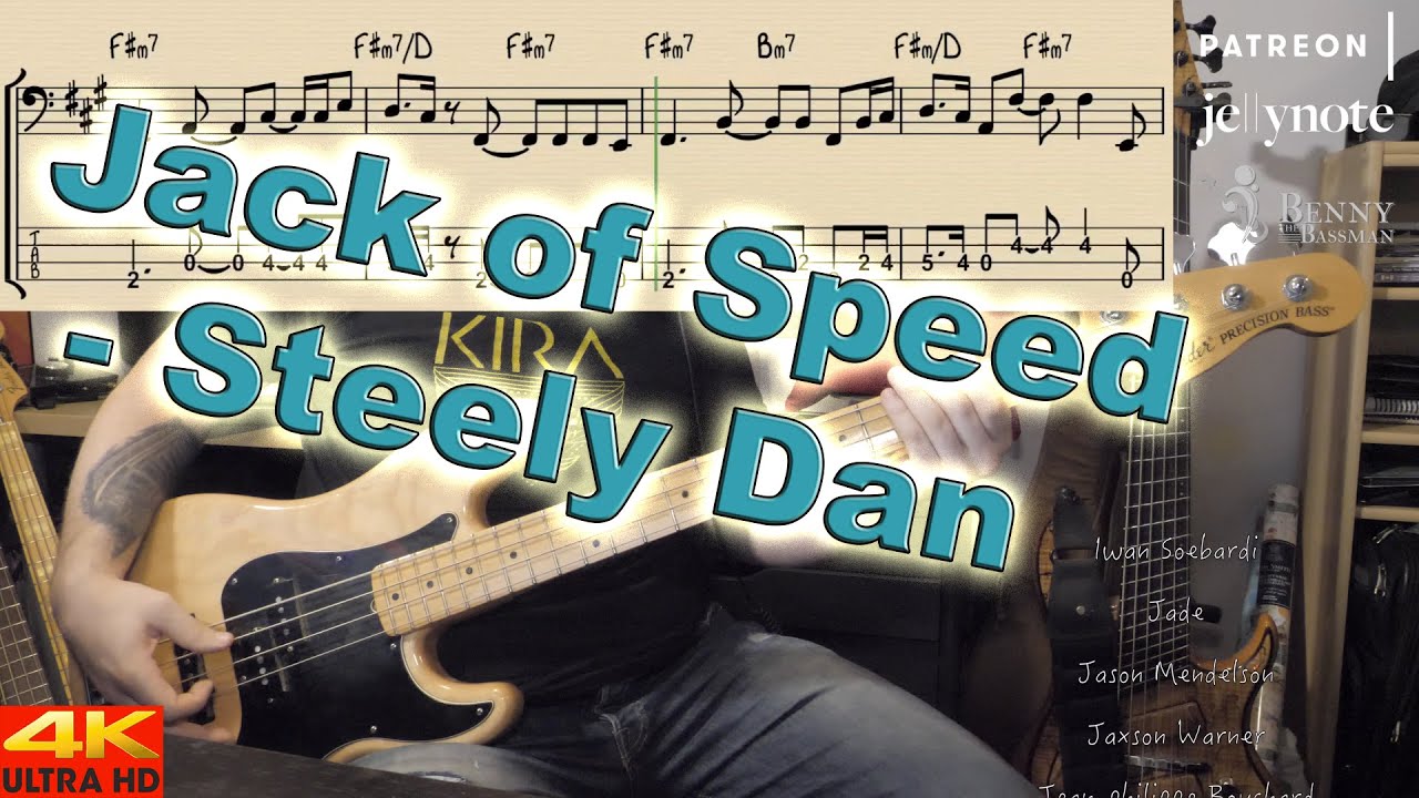 Steely Dan - Jack Of Speed [BASS COVER] - with notation and tabs