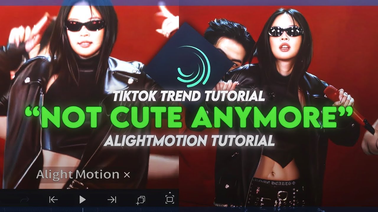 “I’m not cute anymore” new tiktok trend alightmotion tutorial 