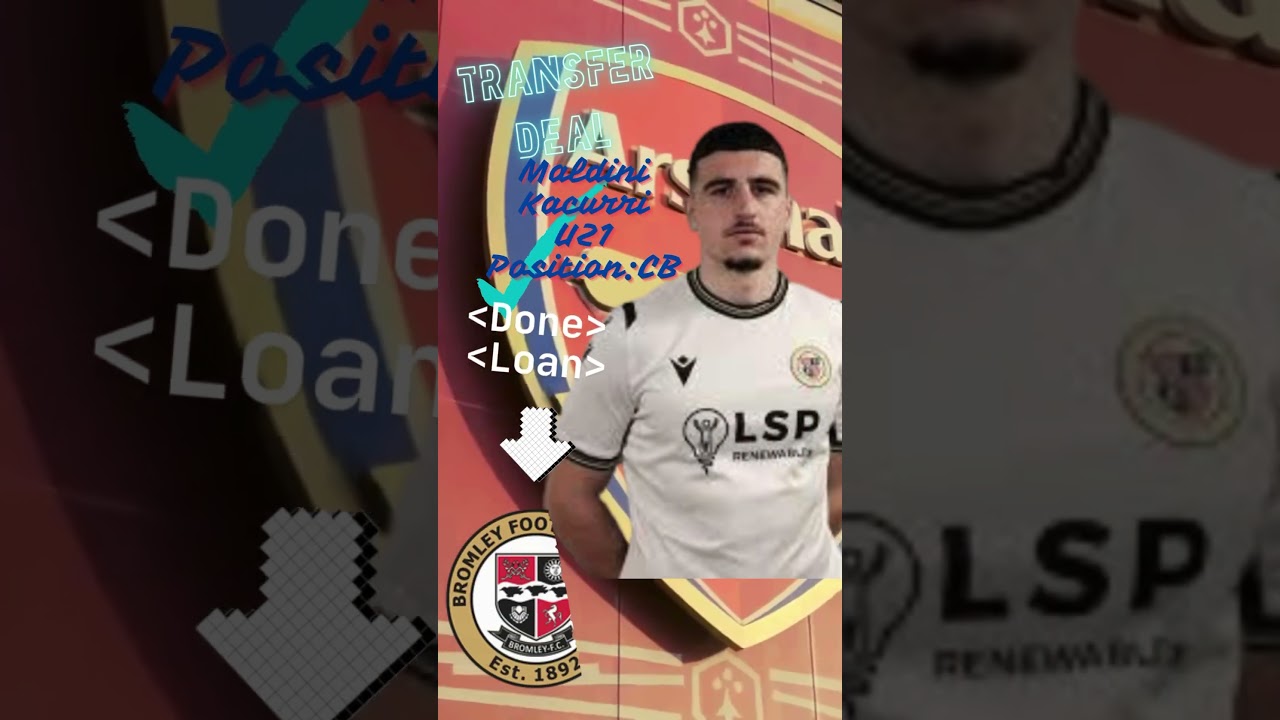 Arsenal U21 transfer Loan deal - Maldini Kacurri to BromleyFC👍🏻 #arsenal #coyg #transfer #gunner