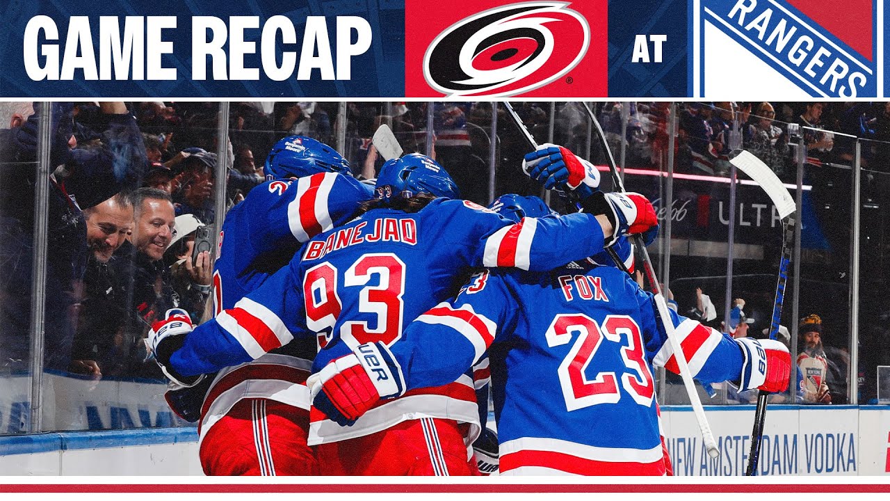 GAME HIGHLIGHTS | R2 G1: New York Rangers vs Carolina Hurricanes (5/5/24)