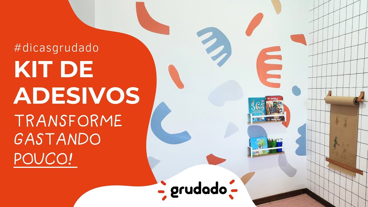 TRANSFORMA&Ccedil;&Atilde;O DE QUARTO INFANTIL GASTANDO POUCO COM GRUDADO! KIT ADESIVOS BOHO GEOM&Eacute;TRICO