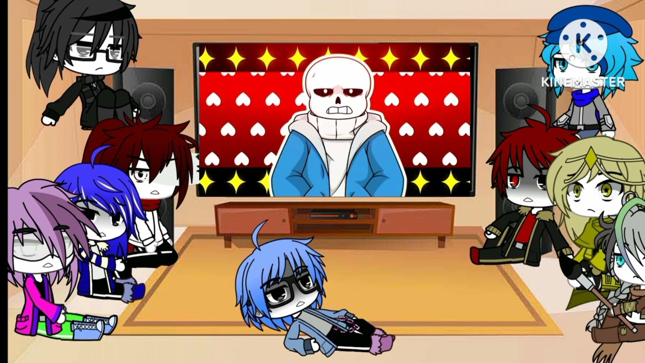 Sans AUs react to Bad sanses||all Parts||