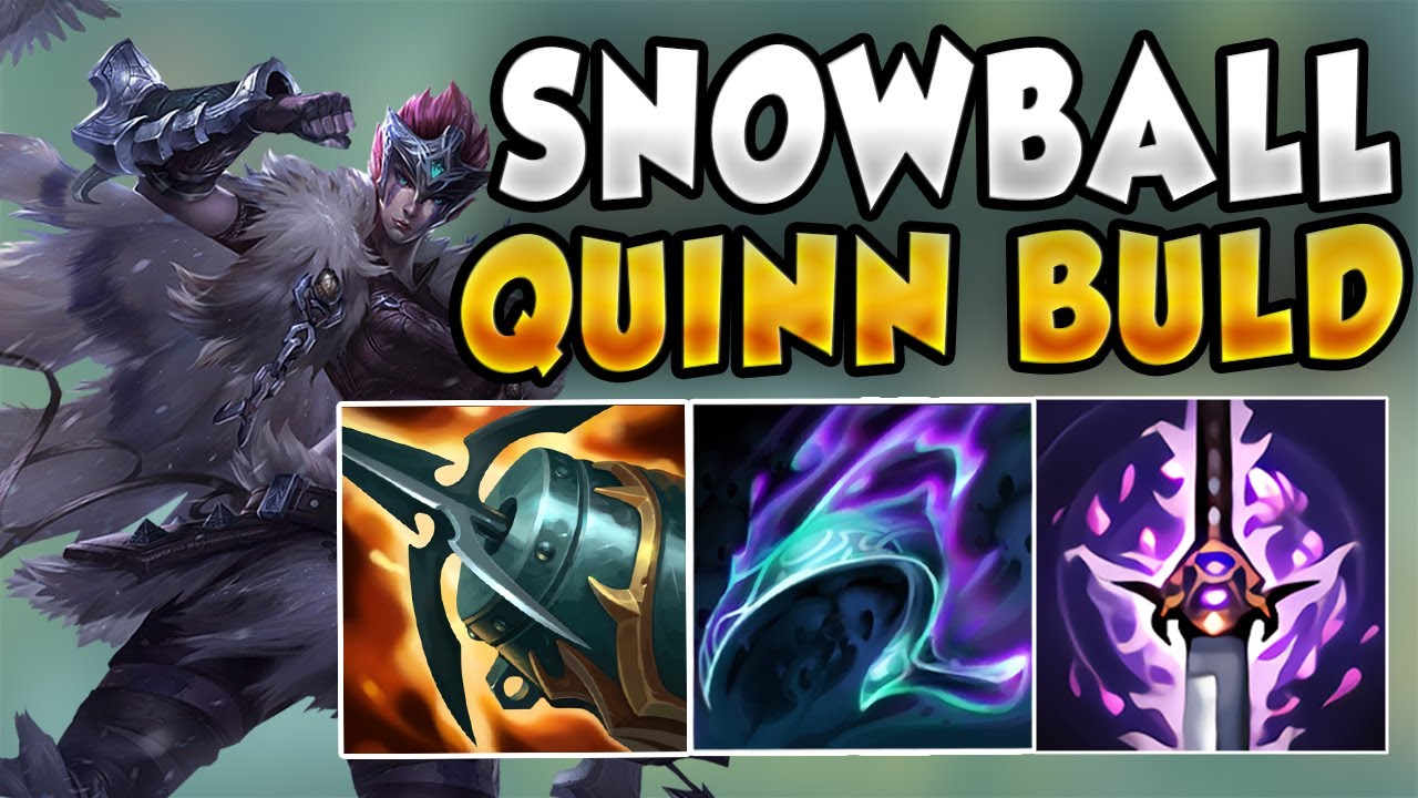 SNOWBALL QUINN SETUP TO CLOSE GAMES OUT (SOLO LANE MONSTER) - League of Legends
