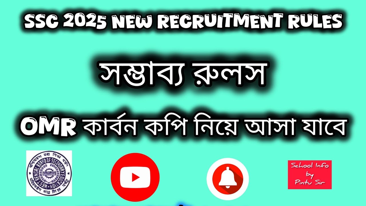 Special Educator Appointment Rules 2025!  WBSSC Special Education Teacher Recruitment 
