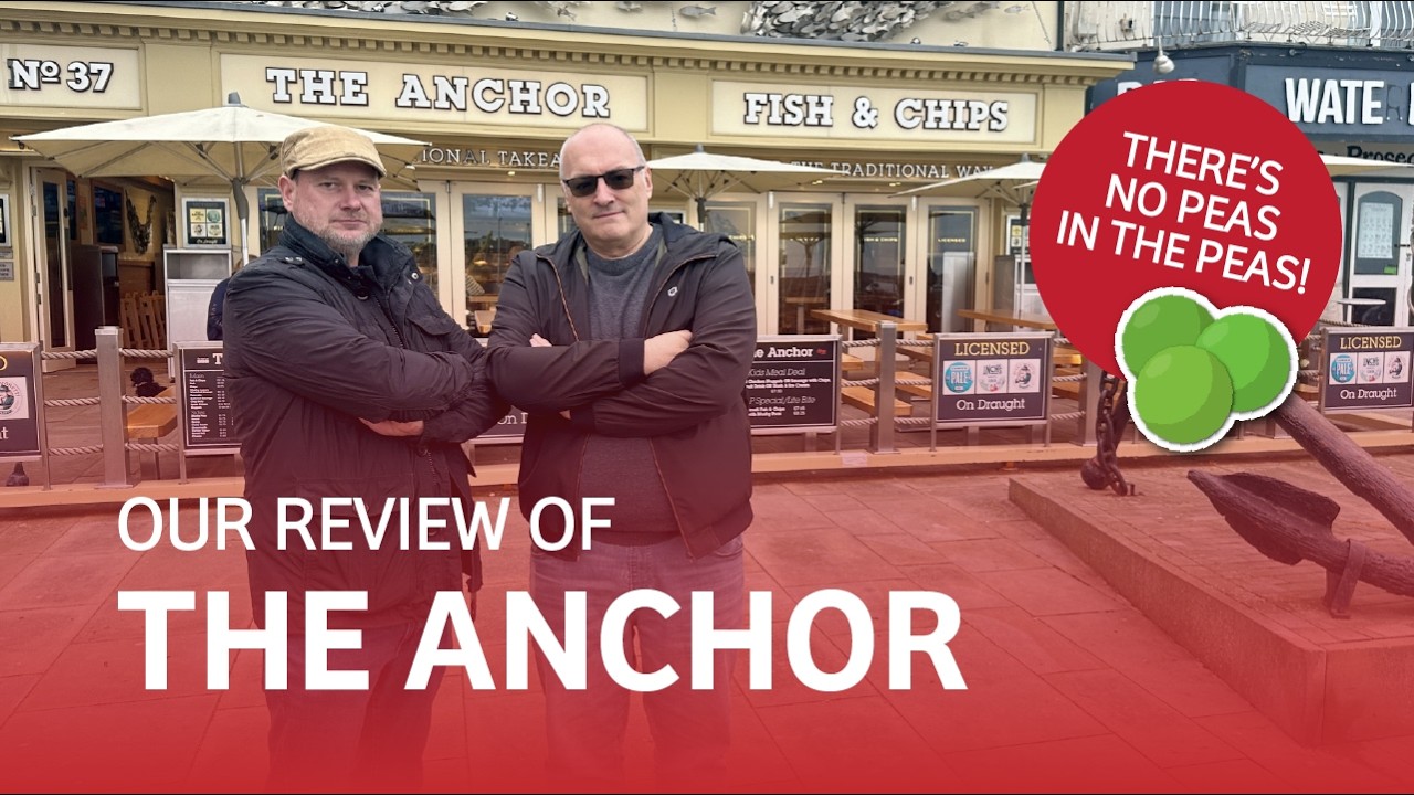 The 2 Grumpy Fryers Review The Anchor's Fish n Chips in Scarborough | Purée Peas??