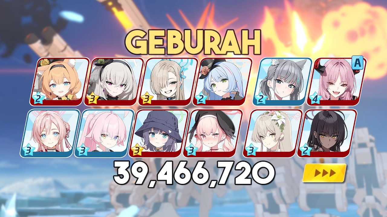 Geburah Torment 39,466,720 | Total Assault S75 | Blue Archive