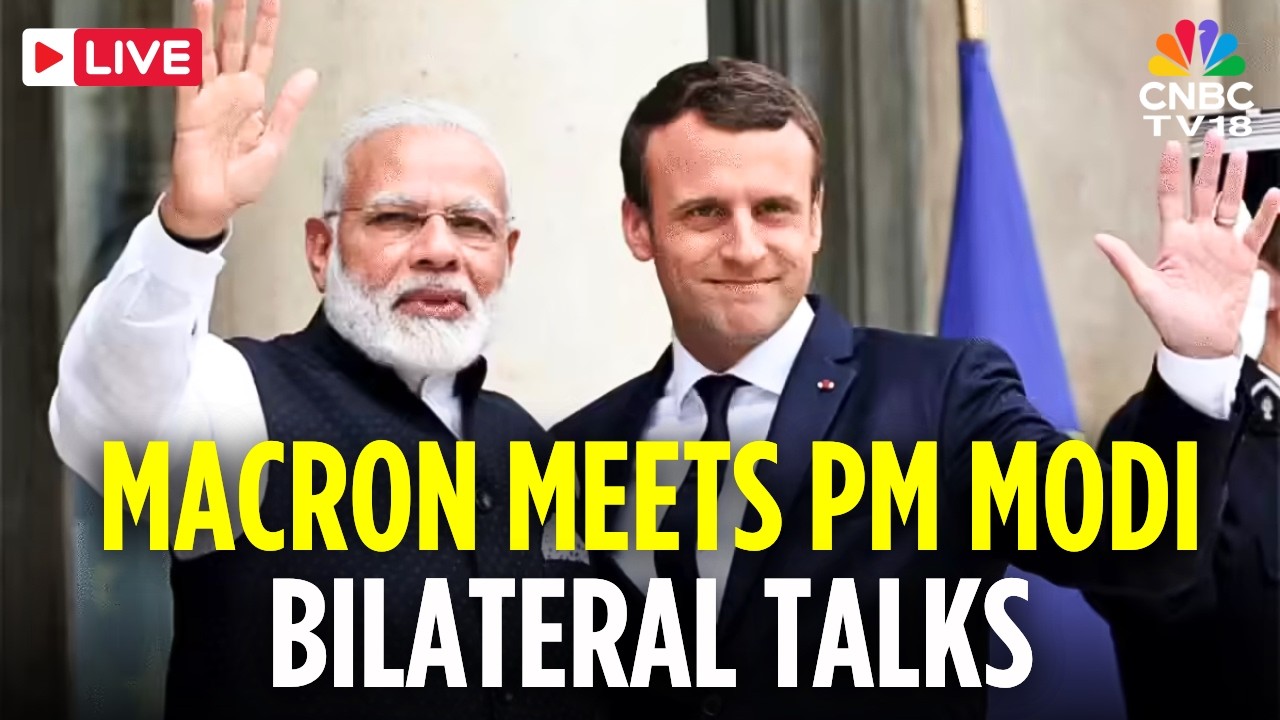 Macron in India LIVE: PM Modi Welcomes French President Macron in Mumbai | India-France Talks | N18G