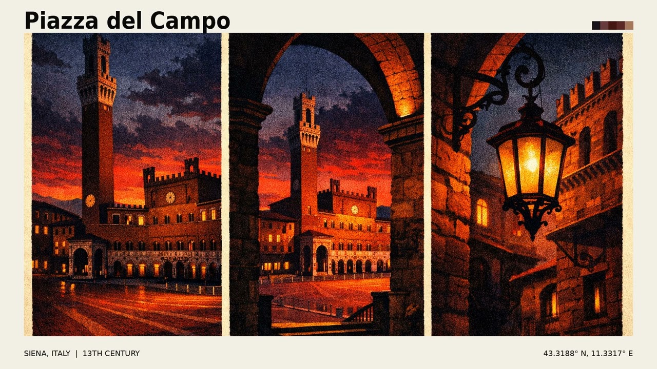 Jazz Lofi House Mix | Piazza del Campo | Late Night Chill Vibes