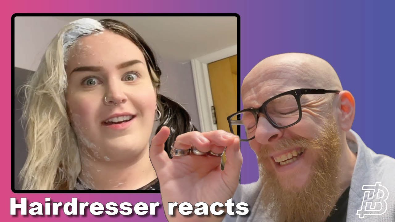 She is going from SPLIT DYE to GINGER !!! Hairdresser reacts