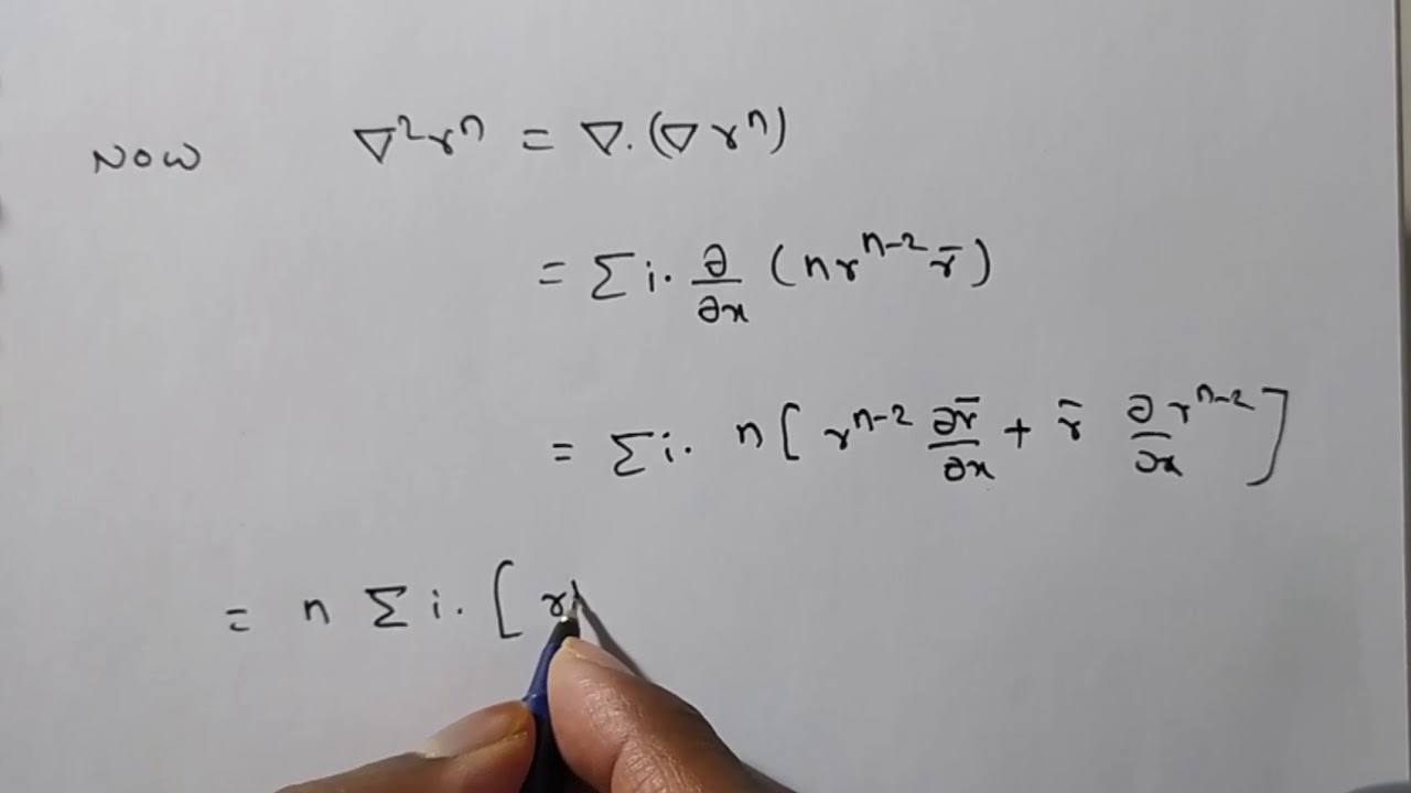 Application of del ( divergence) and gradient
